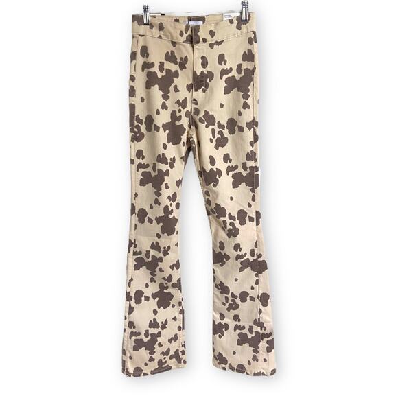 Zara Women's Skinny Jeans - Brown and White - Picture 2 of 9